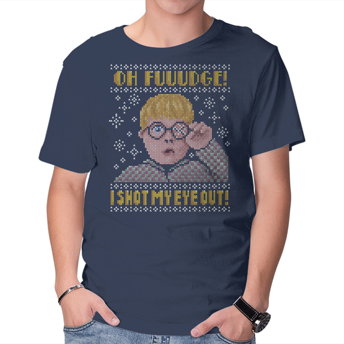Unisex Crew Neck T-Shirt Oh Fuuudge! Graphic Short Sleeve Casual Tee XXL
