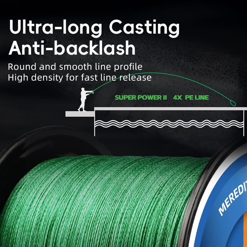 4 Strands Braided Pe Meredith Fishing Line 100m 300m 500m 1580lb Multifilament Smooth Fishing Line For Fishing Lure Bait