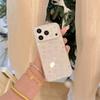 Kawaii Holographic Butterfly Glitter Clear Phone Case For iPhone 15 16 17 Pro Max INS Cute Large Window Shockproof Protective Co
