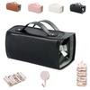 Leather Cosmetic Bag, , Cosmetic Travel Bag, Makeup Bag, Cosmetic Bag, Roll Up Cosmetic Bags For Women, For Bedrooms Bathrooms Travel