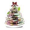Office Desk Xmas Ornament Cartoon Christmas Coffee Cup House Ornaments, 2D Acrylic Tree Tabletop Unique Holiday Keepsake Decor, Mini Home Decor