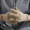 Keep Warm Men Gloves Solid Color Full Finger Gloves Soft Winter Velvet Mittens Outdoor