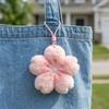 Porte-clés Fleur Peluche Douce Accroche Sac Amitié Tendance Pendentif Fleur de Cerisier Décoration Maison