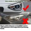 2Pcs/2 Pair Car Headlight Cover for BMW 1 Series F20 F21 Pre-facelift 2012-2014 Lampshade Bright Shell Head Lamp Lens Covers