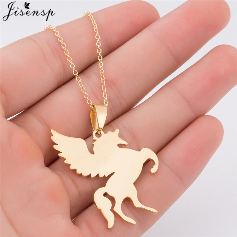 Lucky Running Horse Pendant Necklace Women Jewelry Cute Animal Horseshoe Horse Necklaces Mother's Day Accessories