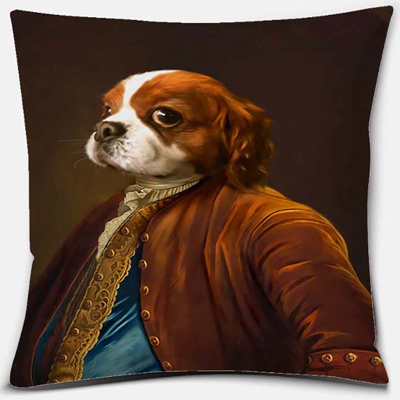 

Наволочка с портретом собаки, квадратная наволочка, украшение для дома и офиса, наволочка 40X40CM