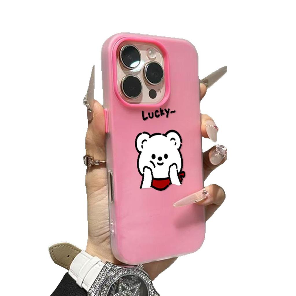 Jelly 2-in-1 Handyhülle für Apple, Schlicht und niedlich, Trendig und modisch für Frauen, Jelly-Hülle im Instagram-Stil, Neuer personalisierter Stil