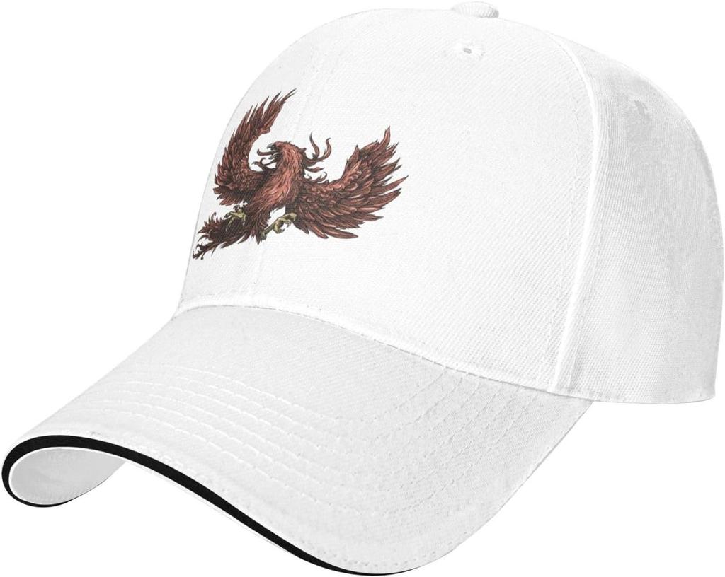 Double Head Eagle Albanian Symbol Baseball Cap Polyester Adjustable Trucker Hat Outdoor Golf Cap