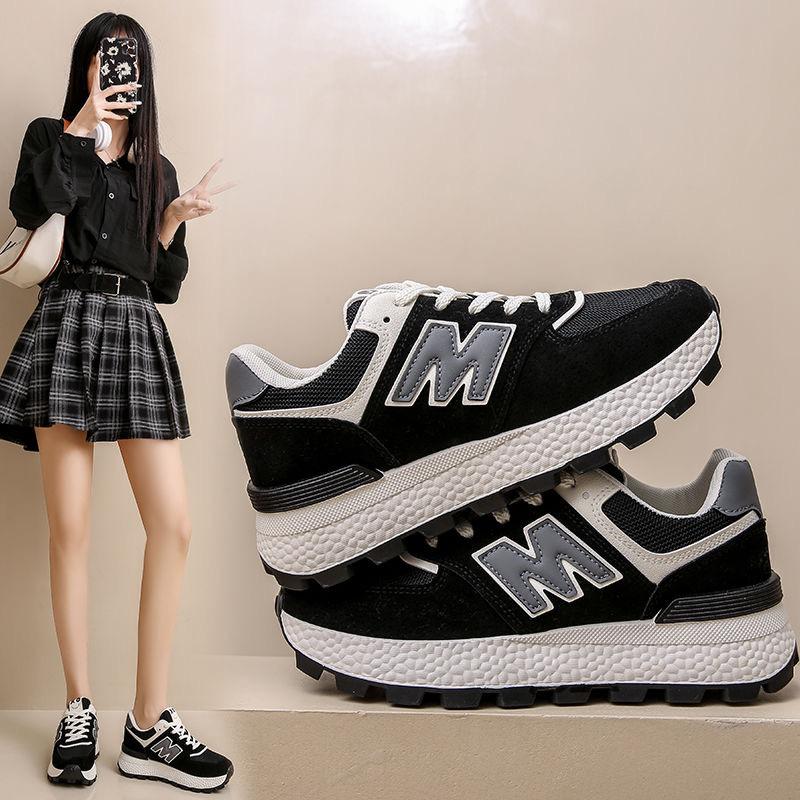 Dad Schuhe Damen Sommer und Herbst Höhenzunahme 2025 Mesh atmungsaktiv vielseitig ins super fire lässige Plateau-Sportschuhe