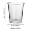 Glas Kaffeetasse Trinkglas, Mehrzweck, Einfach 330ml, Klar Espresso für