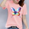 Cute Butterfly Printed TShirt Short Sleeve Aesthetic Graphic Womens Harajuku Top Casual Fashion TShirt