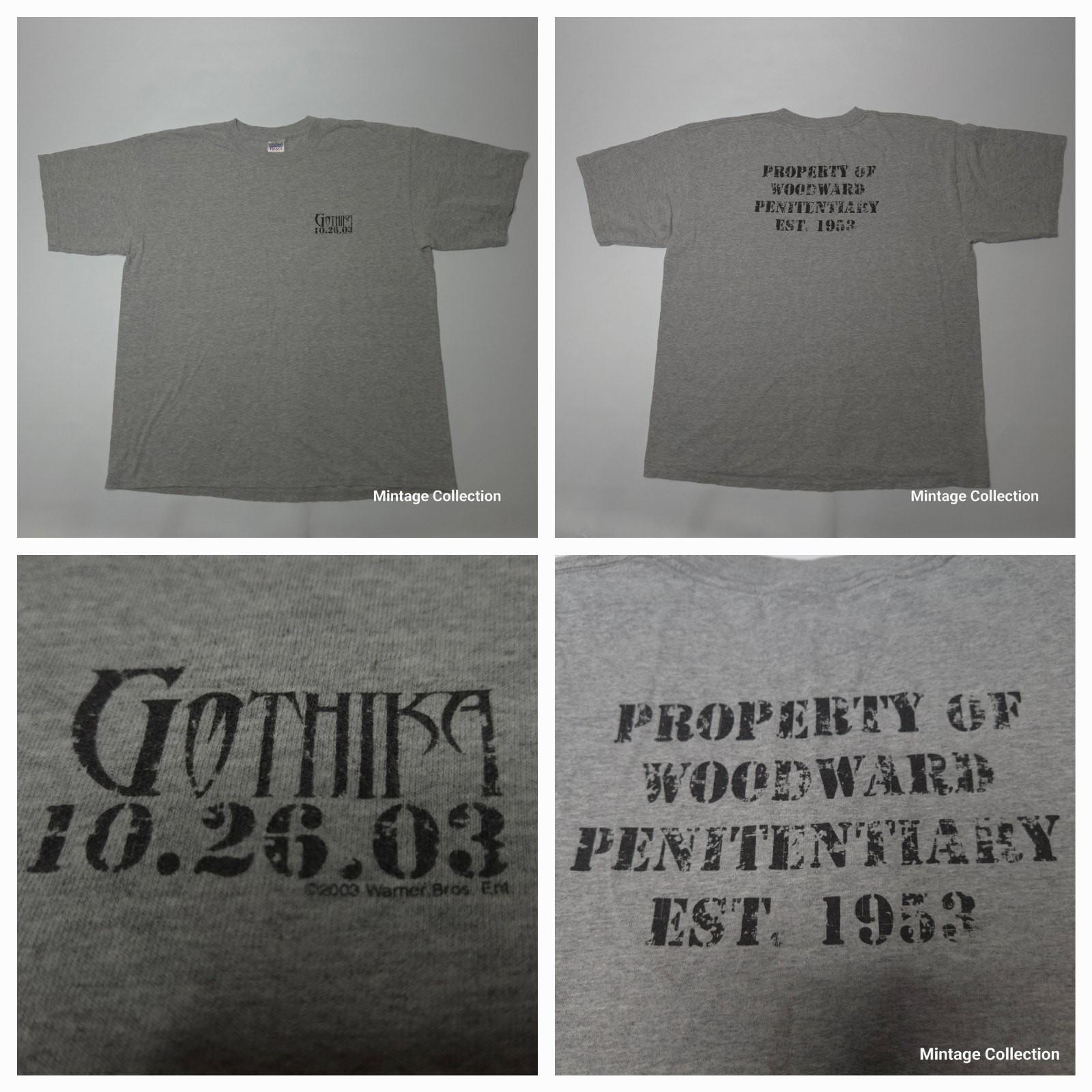 RARE Vintage Gothika Movie Woodward Penitentiary Halle Berry Promo Shirt size XL XL