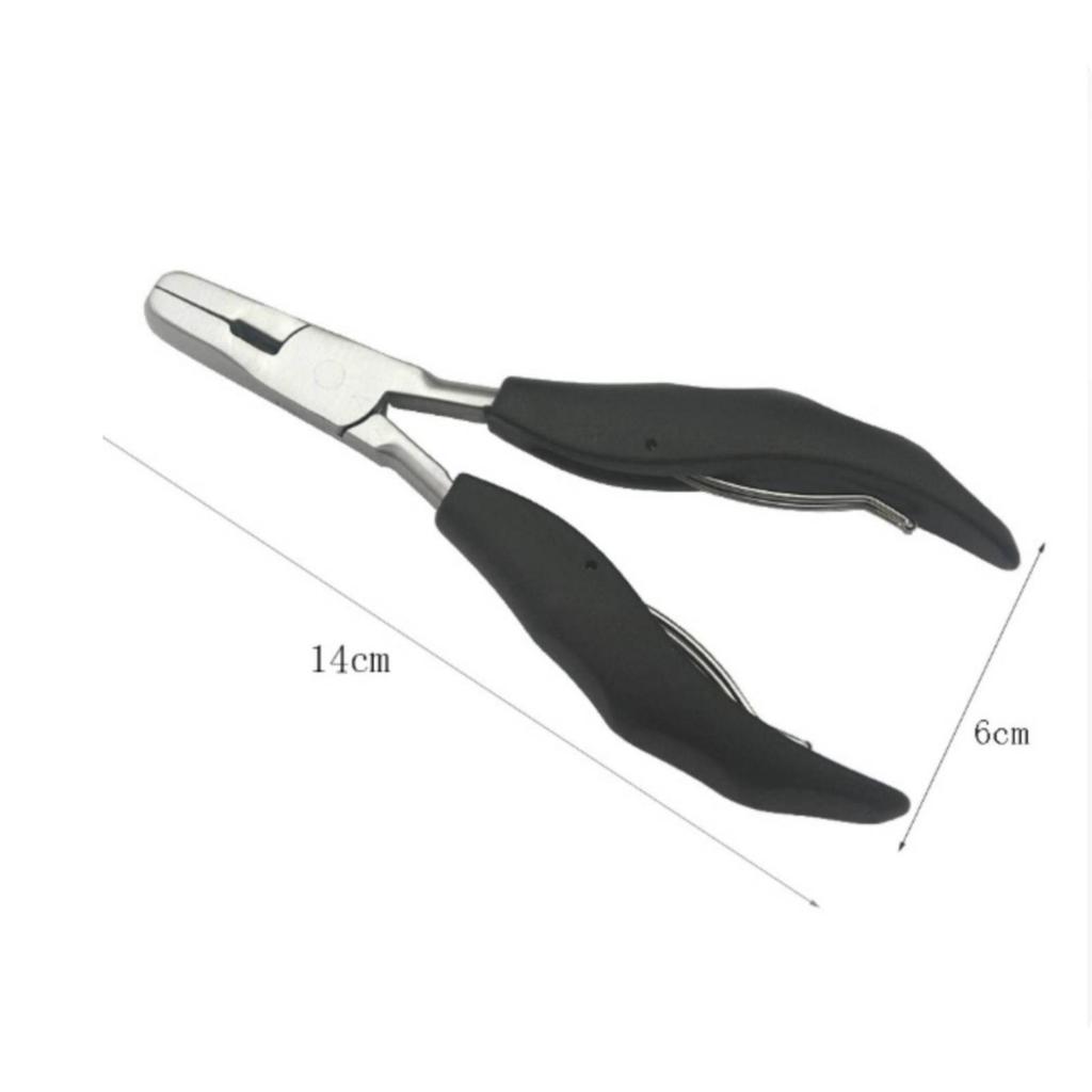 Hair Extension Lightweight Weft Clamp Tool Stainless Steel for Beauticians