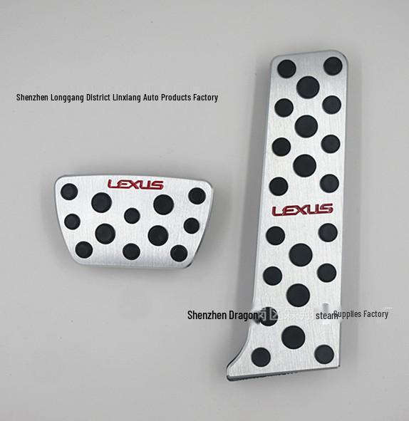 Anwendbar für Lexus ES 2018: Rutschfester Gas- und Bremspedal aus Aluminiumlegierung