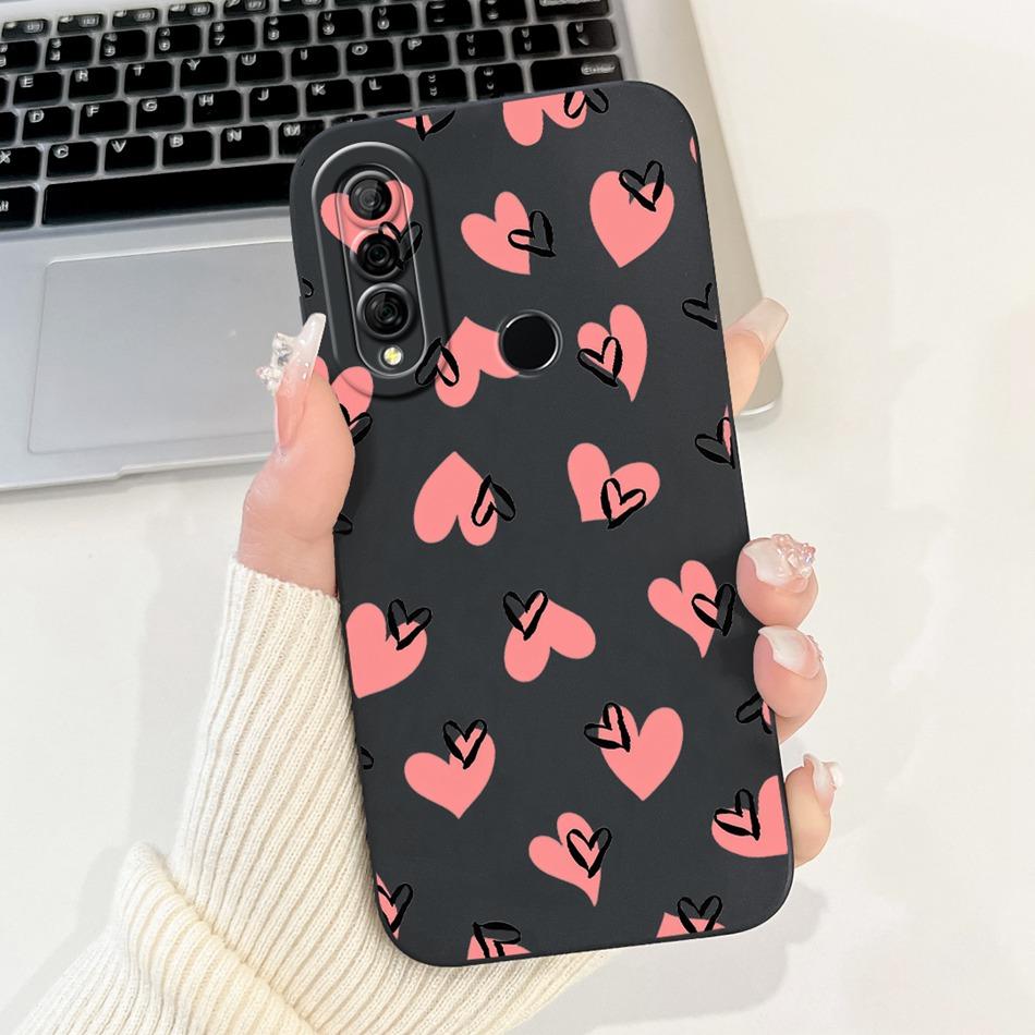 For Huawei Y6p MED-LX9 MED-LX9N New Cute Rabbit Cat Cartoon Case For Huawei Y6P 2020 Lens Protective Soft Silicone Phone Cases