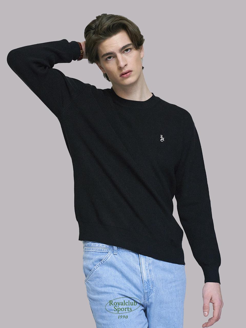 Royal Club Holiday Rch Huxley Round Knit Black Free