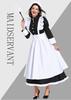 Cosplay British style movie role butler suit, French maid suit, German maid suit, black and white long dress for men and women