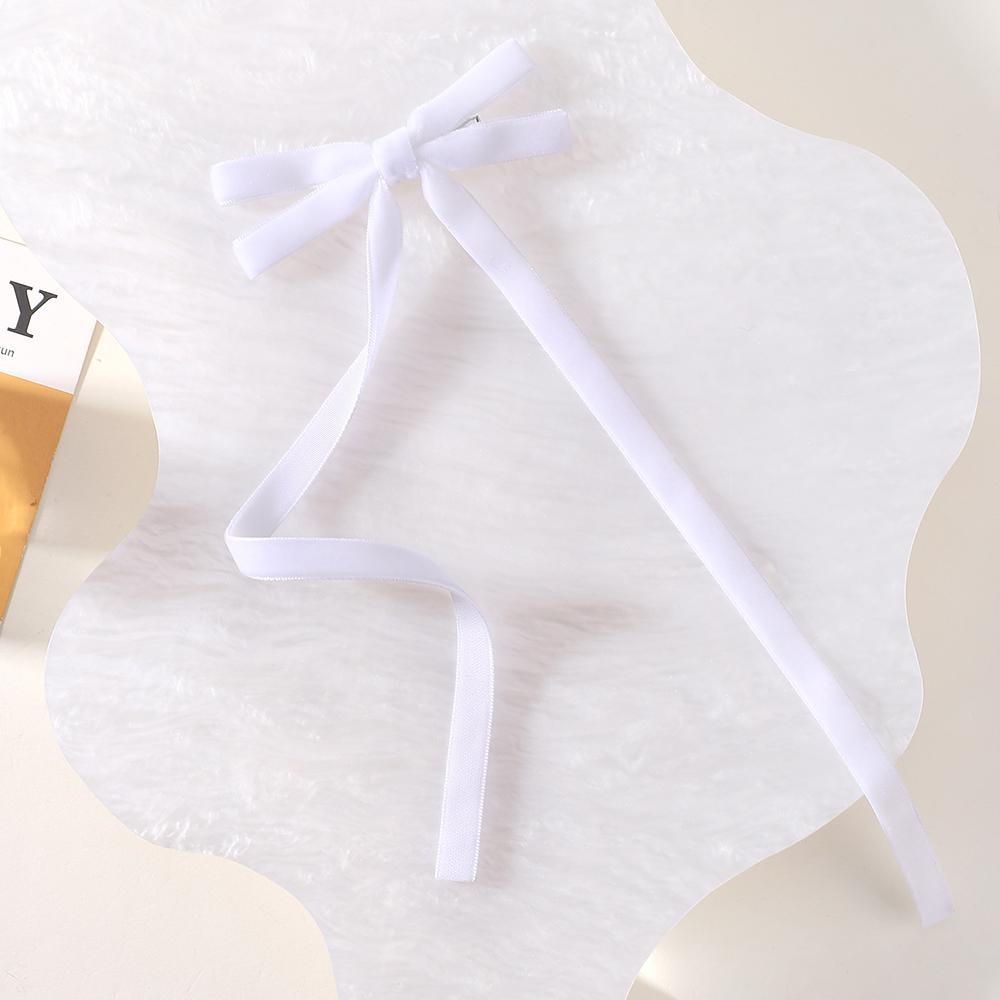 Vintage Big Large Velvet Bow Hairpins Barrettes For Women Girls Wedding Long Ribbon Korean Hair Clip Hairgrip Hair Accessories