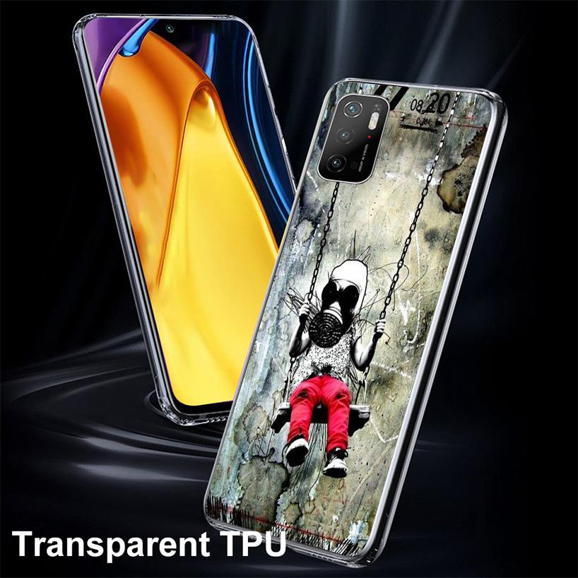 Street Art Banksy Graffiti Phnoe Case for Xiaomi Poco X5 X6 X7 Pro X4 Gt F7 Ultra M8 M7 Redmi 15C 15 13C 13 12C 12 Unique Cover