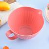 V Shaped Diversion Design Baking Mixing Bowl Large Capacity Long Handle Egg Beating Bowl Multipurpose Space Saving Serving Bowl