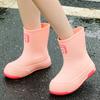 Rain Shoes Women's Lightweight Short Tube Water Shoes Bundle Women's Rain Boots Waterproof Ultra-light Fashion Soft Sole Outer Wear Women
