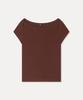 MIXXO Boat Neck Cap Sleeve Short Sleeve T-Shirt_Miwhwg711A