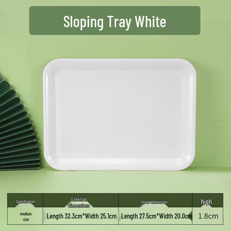 Yangge Thick Melamine Rectangular Serving Tray