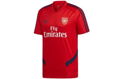 Arsenal T Shirts Men's Red V Neck Moderate Straight Fit EH5701