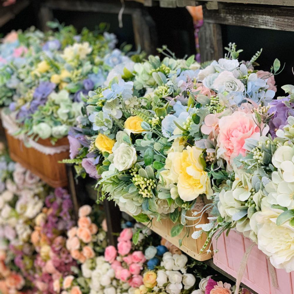 Artificial Rose Bouquet For Wedding Household Decoratiove Ornaments Photographic Props