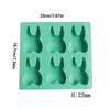 Molde de silicone de 6 furos aleatórios para dente, molde para bolo de chocolate, fondant, molde em forma de dente 3D, utensílios para assar bolos, biscoitos, doces, cubo de gelo