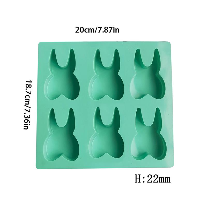 Molde de silicone de 6 furos aleatórios para dente, molde para bolo de chocolate, fondant, molde em forma de dente 3D, utensílios para assar bolos, biscoitos, doces, cubo de gelo