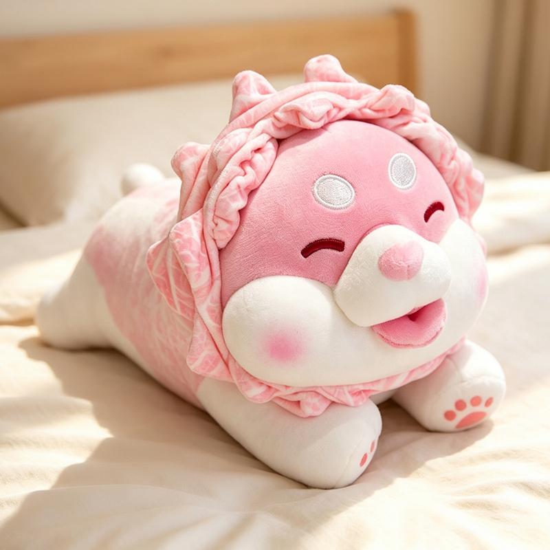 Cartoon Cute Cabbage Dog Plush Doll Green Pink Vegetable Orange Zombie Dog Animal Stuffed Toy Home Decoration Gift For Children