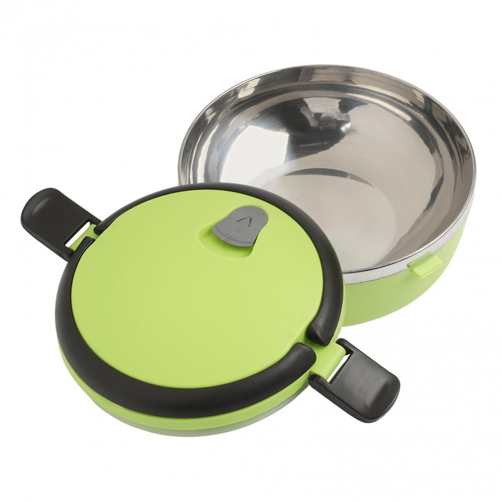 Jídlo Obědový Box Nádoby Pouzdro 700ml Přenosný Cestovní Nerezový Kulatý