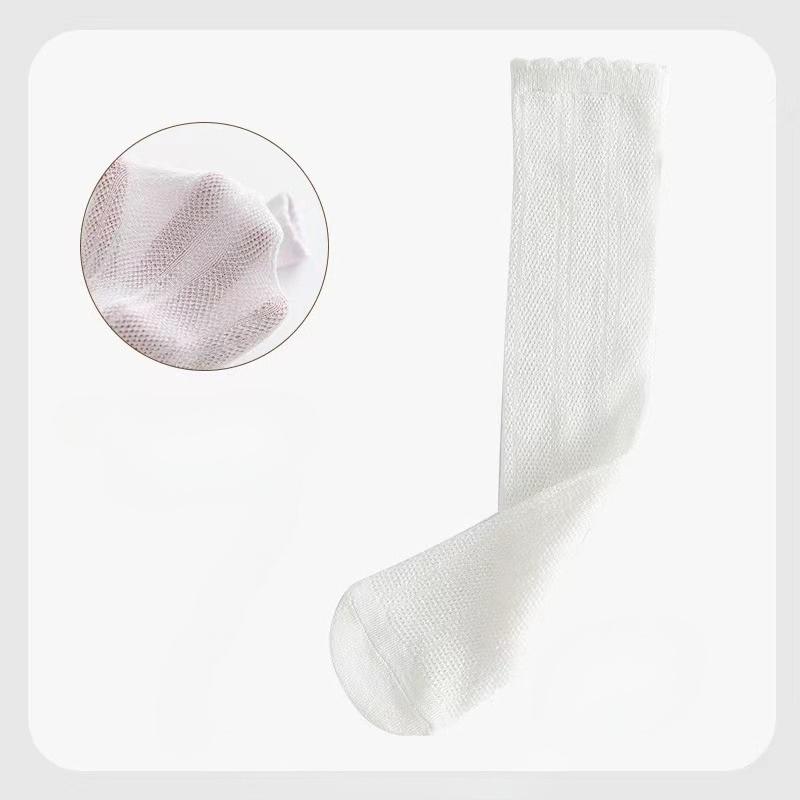 Children's Girl High Long Socks Princess Mesh School Spring Summer Kids Stockings