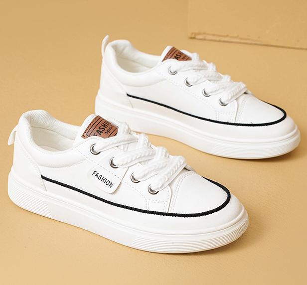 Autumn spring new small white shoes tide students all sports board shoes thick soles increase casual PU leather shoes C1350