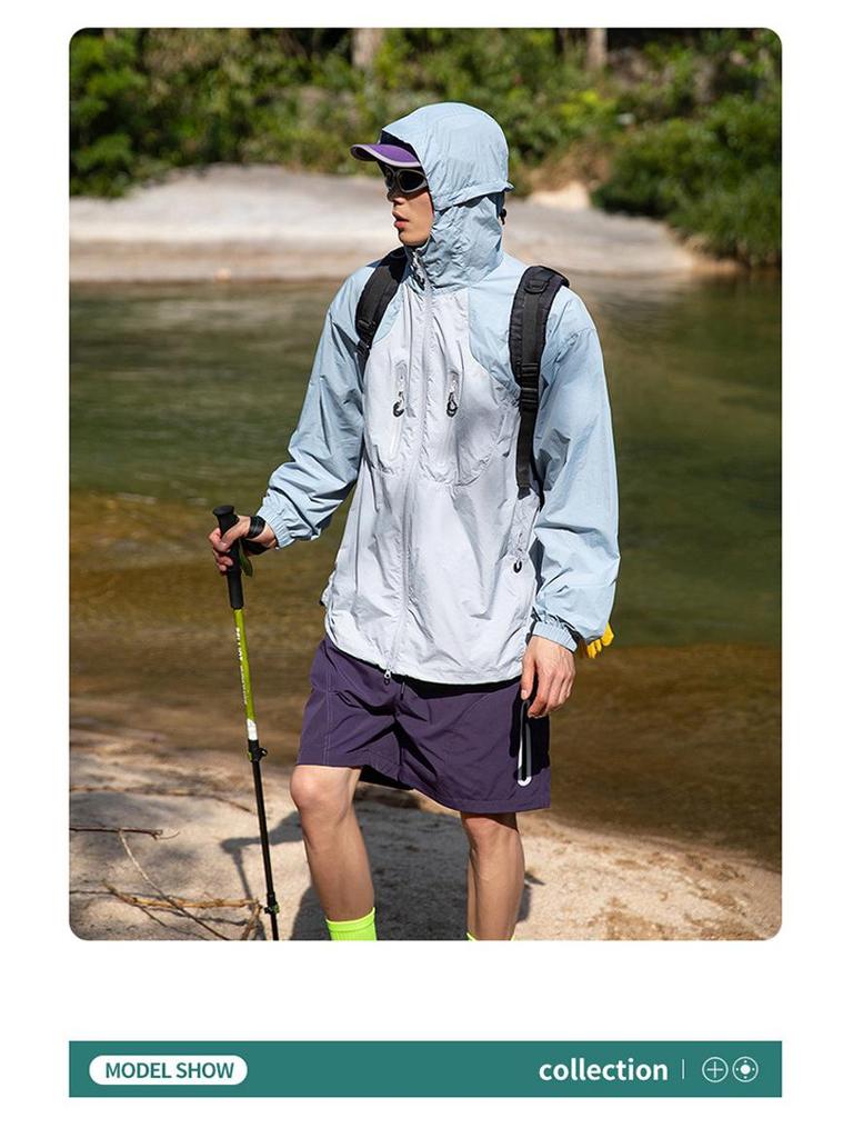 Men's UPF100+ Ice Silk Sun Protection Jacket - Cooling & Anti-UV Summer Wear.