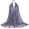 Women Chiffon Prayer Shawl Solid Color Versatile Turban Beach Towel