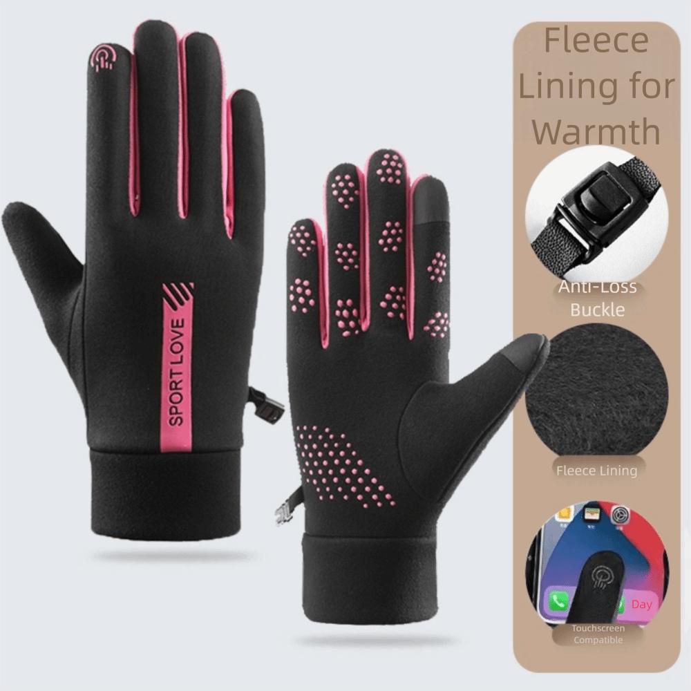 Plüsch-Skihandschuhe Verdickte Touchscreen-Handschuhe Unisex Winter Warme Handschuhe Outdoor