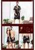 Summer Couple Silk Imitation Loungewear: Women's Nightgowns & Men's Bathrobes with Short Sleeves and Shorts.