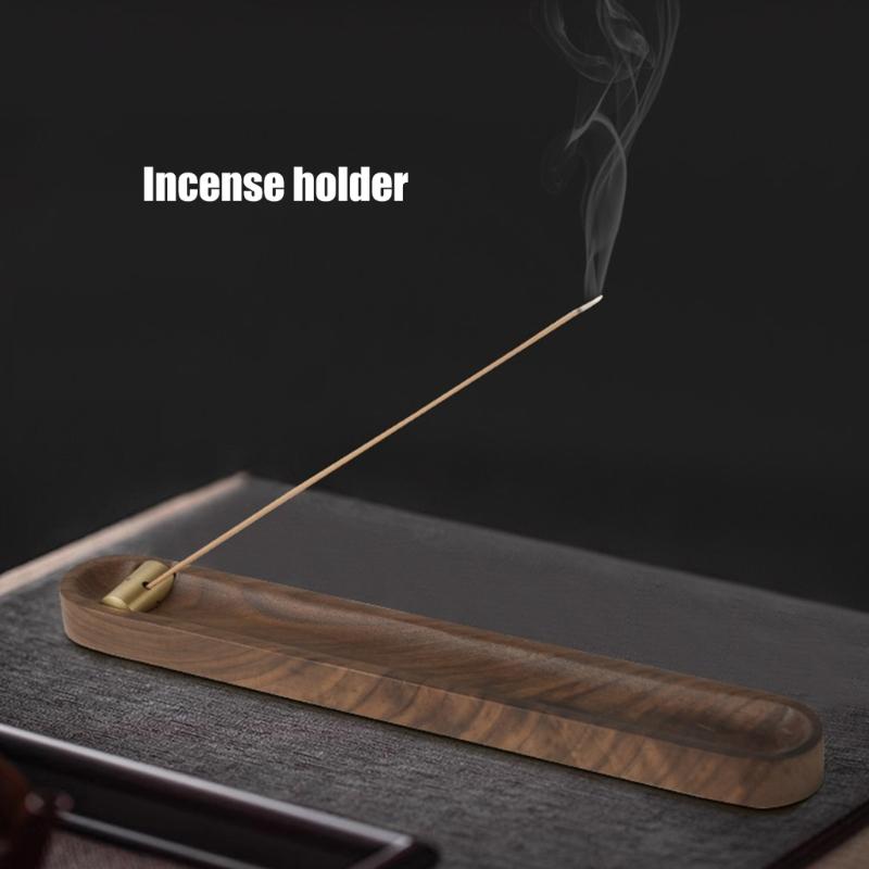 Vintage Wood Incenses Stick Holder Plate for Home Decors and Relaxation Meditations Incenses Burners Tray Ashes Catcher