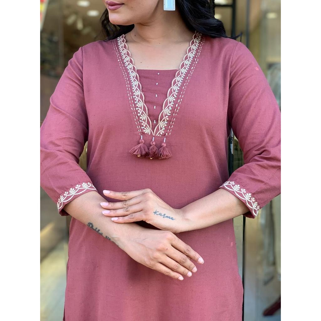 Indisches Damen Aline Kurti Hosen Dupatta Set Pakistanische Partykleidung Salwar Kameez