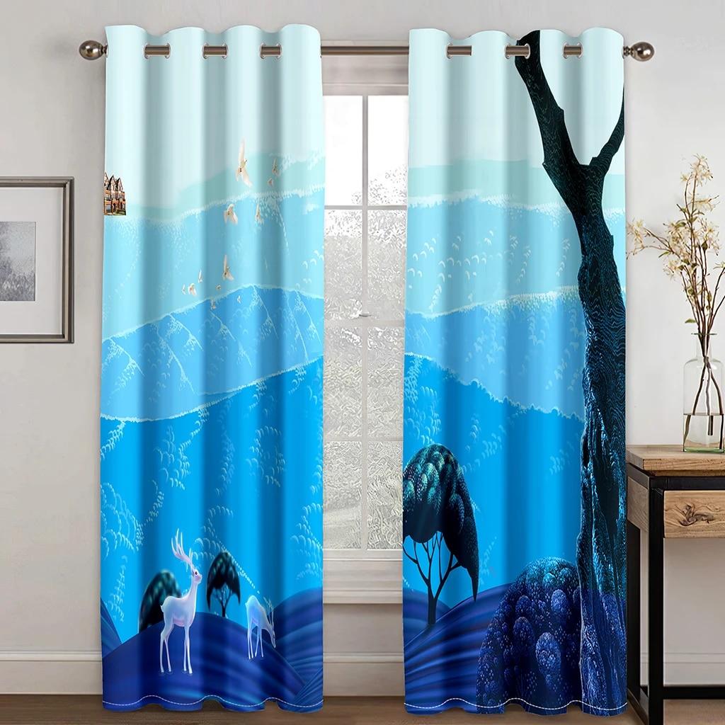 Zen Stones Candle Bamboo Forest Elegant Curtains For Living Room Modern Fashion Window Treatments Curtains