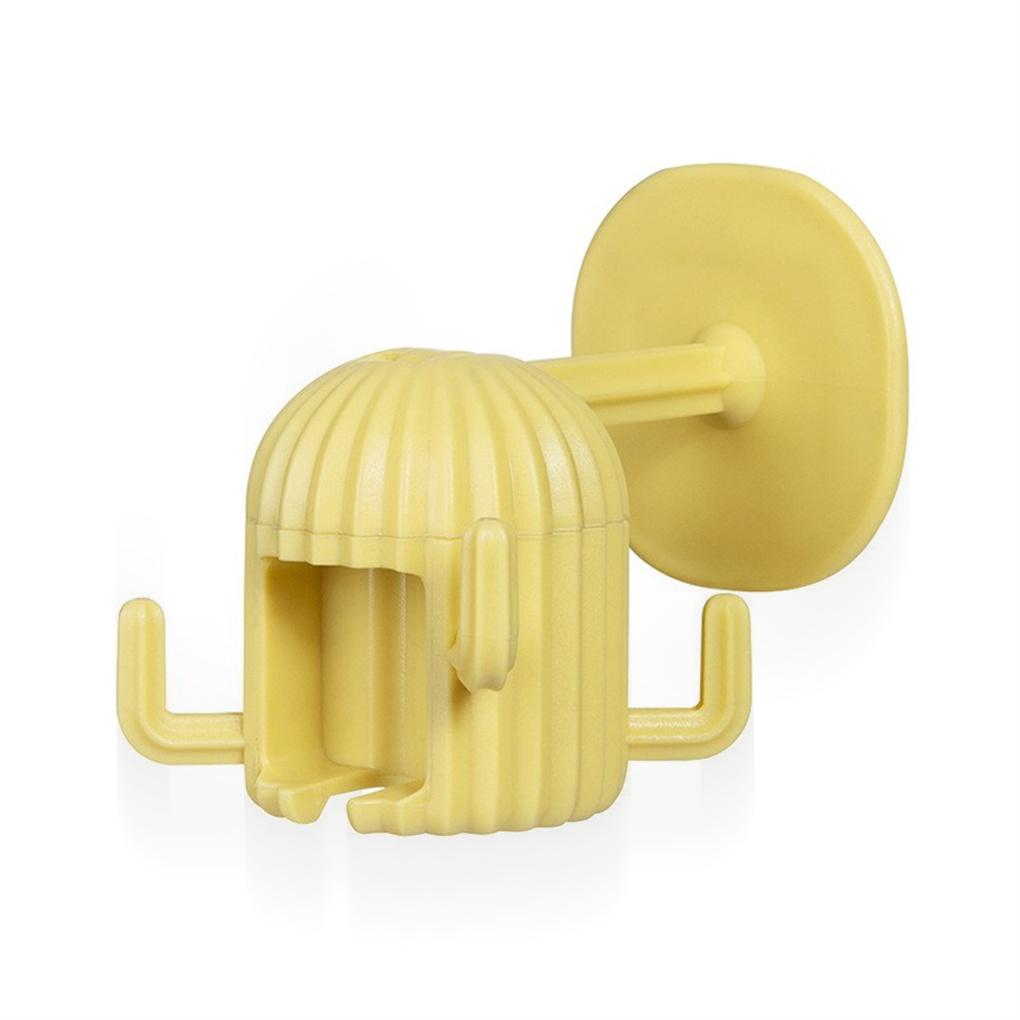 

Пластиковая вешалка Съемная Самоклеящаяся Бесшовная Без пробивания Водонепроницаемая Вращающийся на 360 градусов крючок Стойка Держатель Аксессуары жёлтый