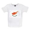 Cyprus Grunge Style Flag - Baby Kids Boys Girls Unisex T-Shirt / Babygrow - Cypriot Country Travel