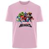 Fantastic Four Creative Printed TShirt American Marvel Summer New Mens and Womens Trendy Loose Casual Short Sleeve Top