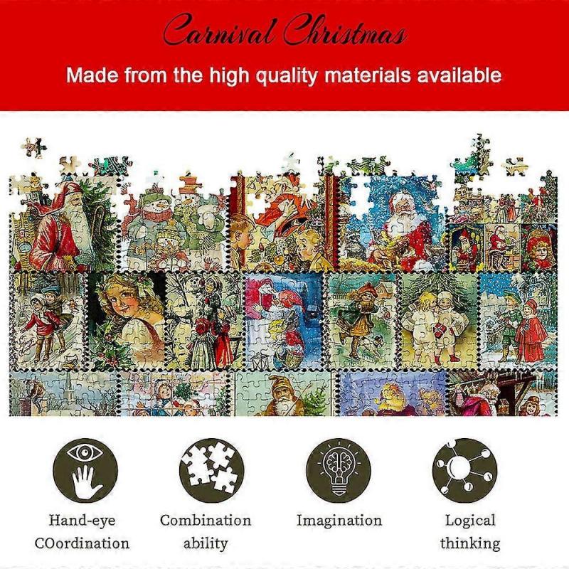 Interesting Puzzle Children's Puzzle Children's Christmas Wooden Puzzle
