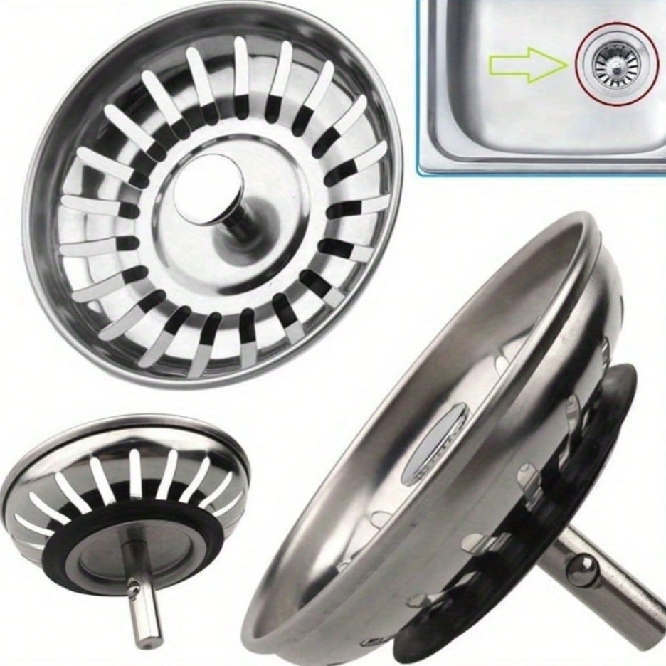 4PCS Kitchen Sink Strainer Stopper Waste Plug Sink Filter Filtre Sink Strainer Anti-clogging Filter Floor Drain Sink Filter Plug
