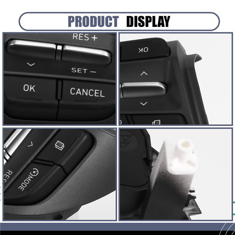 Cruise Control Steering Wheel Switch Button Radio For I10 I30 Veloster Kona Right 96720-J9120