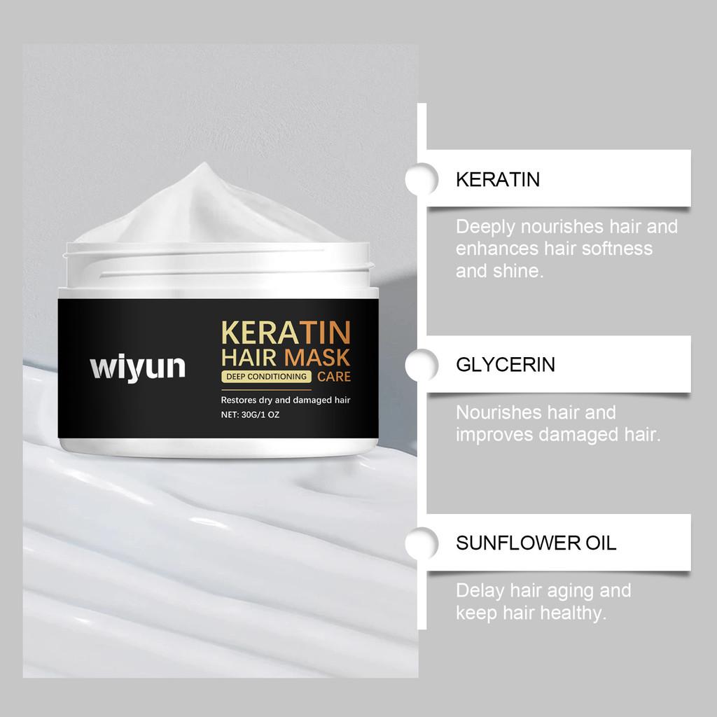 Wiyun Nourishing Hair Mask Gentle Moisturizing Treatment For Split Ends And Shine