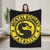 Mortal Kombat Smoke MK Blankets Fleece Warm Throw Blankets for Bedroom Sofa Bedspread